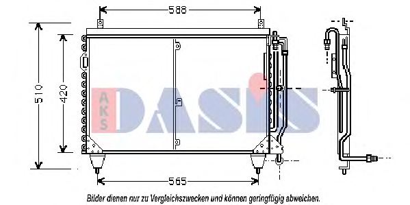 AKS DASIS 121940N Condenser, air conditioning